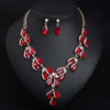 Luxy Moon Pendant Crystal Wedding Jewelry Sets