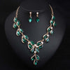 Luxy Moon Pendant Crystal Wedding Jewelry Sets