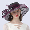Luxy Moon Polka Dot Sunflower Derby Hat for Women