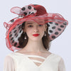 Luxy Moon Polka Dot Sunflower Derby Hat for Women