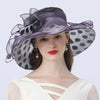 Luxy Moon Polka Dot Sunflower Derby Hat for Women
