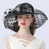 Luxy Moon Polka Dot Sunflower Derby Hat for Women