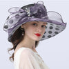 Luxy Moon Polka Dot Sunflower Derby Hat for Women