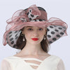 Luxy Moon Polka Dot Sunflower Derby Hat for Women