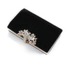Luxy Moon Rhinestone Evening Bag Exquisite Flower Lock Clutch