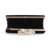 Luxy Moon Rhinestone Evening Bag Exquisite Flower Lock Clutch