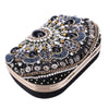 Luxy Moon Rhinestone Evening Bags Black Diamond Beaded Clutches