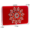 Luxy Moon Rhinestone Evening Clutches for Weddings Suede Handbags