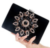 Luxy Moon Rhinestone Evening Clutches for Weddings Suede Handbags