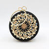 Luxy Moon Round Crystal Women's Mini Handbag Evening Clutch Bag