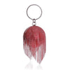 Luxy Moon Round Shaped Full Rhinestone Evening Bag with Tassel