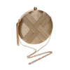 Luxy Moon Round Women Stripe Weaving Evening Bags