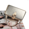 Luxy Moon Sequin Clutch Bag Women PU Leather Handbag Party Wedding Purse