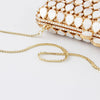Luxy Moon Shell Gold Clutch Purse for Wedding Guest