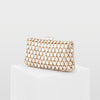 Luxy Moon Shell Gold Clutch Purse for Wedding Guest