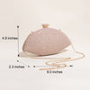 Luxy Moon Shell Shape Rhinestone Evening Bag