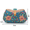 Luxy Moon Shiny Evening Clutch Exquisite Flower Banquet Bag