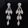 Luxy Moon Silver Rhinestone Crystal Wedding Jewelry Sets