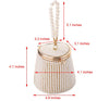 Luxy Moon Small Bucket Pearl Evening Purse with Handle