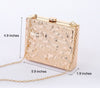Luxy Moon Square Corrugated Acrylic Clutch Bag