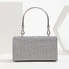 Luxy Moon Square Handle Rhinestone Evening Party Clutch Bag