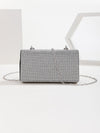 Luxy Moon Square Handle Rhinestone Evening Party Clutch Bag