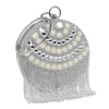 Luxy Moon Tassel Evening Bags Diamond Beaded Wedding Clutches