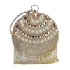 Luxy Moon Tassel Evening Bags Diamond Beaded Wedding Clutches
