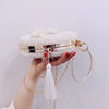 Luxy Moon Tassel Metal Small Clutches Lady Embroidery Wedding Purse