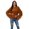 Luxy Moon Tassel Pullover Sweater For Women