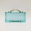 Luxy Moon Transparent Acrylic Women Lake Blue Summer Evening Wedding Party Clutch Purse Handbag