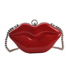 Luxy Moon Women Big Lips Acrylic Clutch Bag
