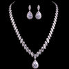 Luxy Moon Women Luxurious Cubic Zirconia Wedding Jewelry Sets