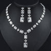 Luxy Moon Women Pendant Cubic Zirconia Wedding Jewelry Sets
