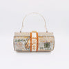 Luxy Moon Women Stack of Cash Evening Bag Crystal Rhinestone Clutch