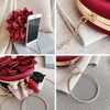Luxy Moon Women's Clutch Round Flower Evening Bag Wedding Party Purse