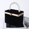 Luxy Moon Women's Evening Wedding Clutch Purse Box Shape Pearl Handbag