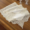 Rose Luxury Lace Runner Embroidered Table Flag Wedding Decor