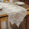 Rose Luxury Lace Runner Embroidered Table Flag Wedding Decor