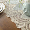 Rose Luxury Lace Runner Embroidered Table Flag Wedding Decor