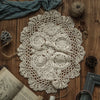 Vintage Crochet Round Doily Table Napkins For Kitchen Wedding Decoration
