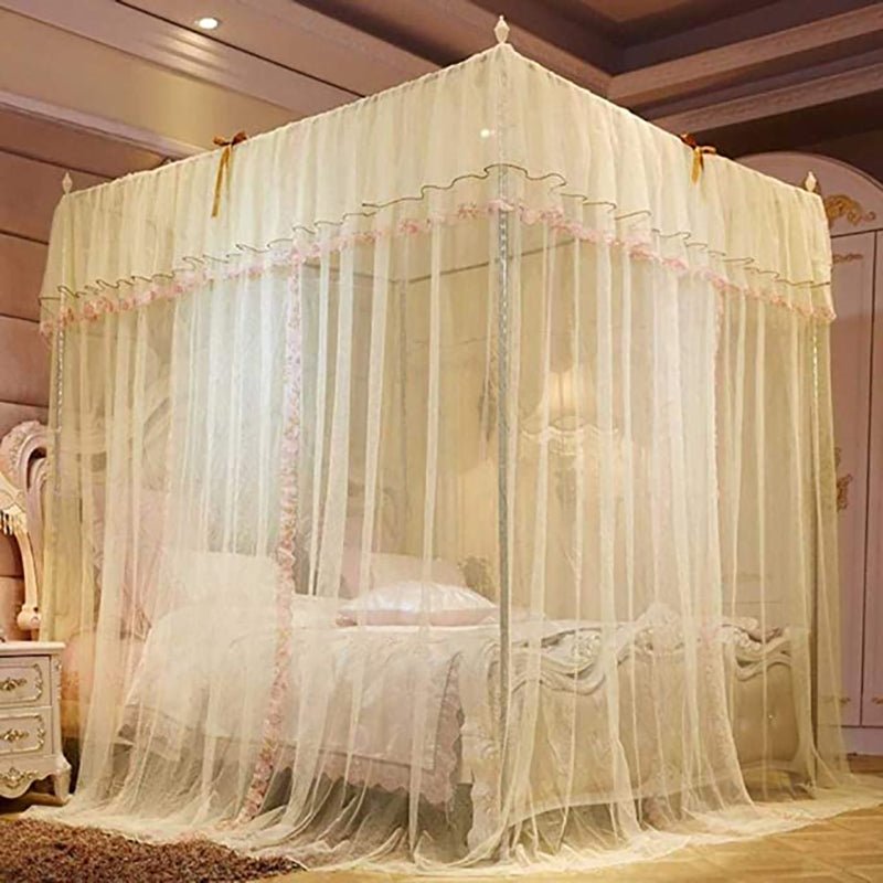 4 Corner Double Canopy Bed Curtain