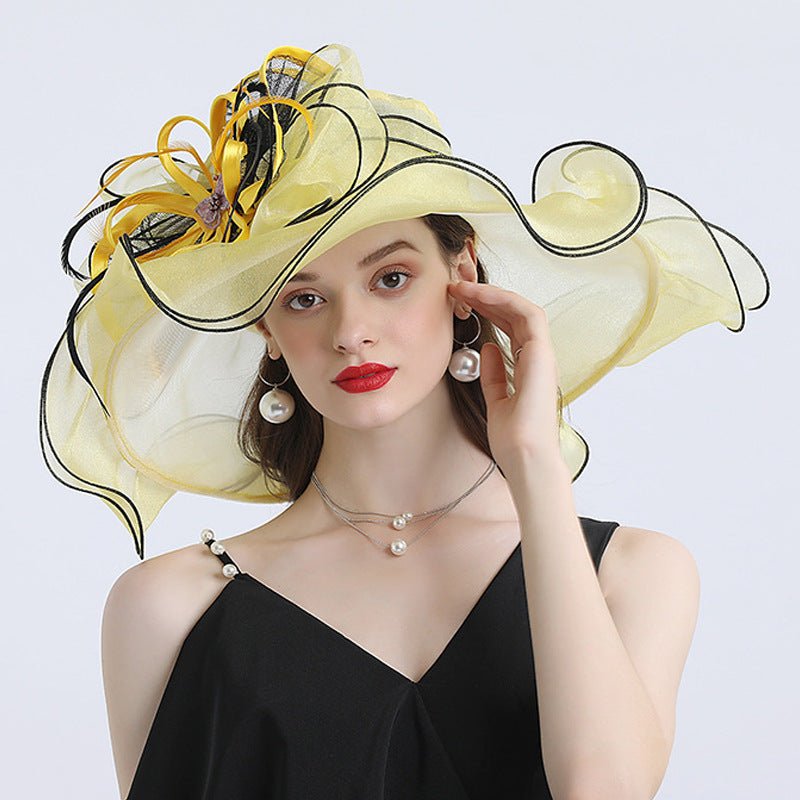 Derby Ladies Tea Party Huge Brim Fascinator Hat
