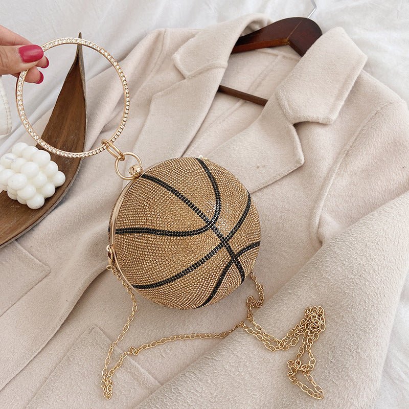Luxy Moon Basketball Clutch Bags for Women Football Shape Wedding Party Purse