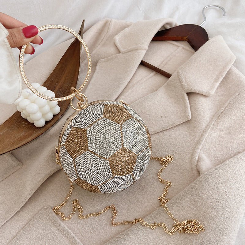 Luxy Moon Basketball Clutch Bags for Women Football Shape Wedding Party Purse