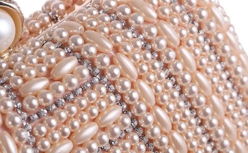Luxy Moon Beaded Evening Bags Luxury Pearls Clutches
