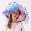 Luxy Moon Big Brim Floral Pretty Woman Derby Hat