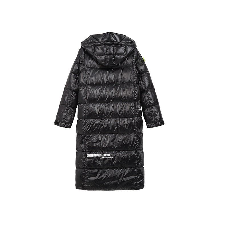 Luxy Moon Black Womens Puffer Jacket With Hood