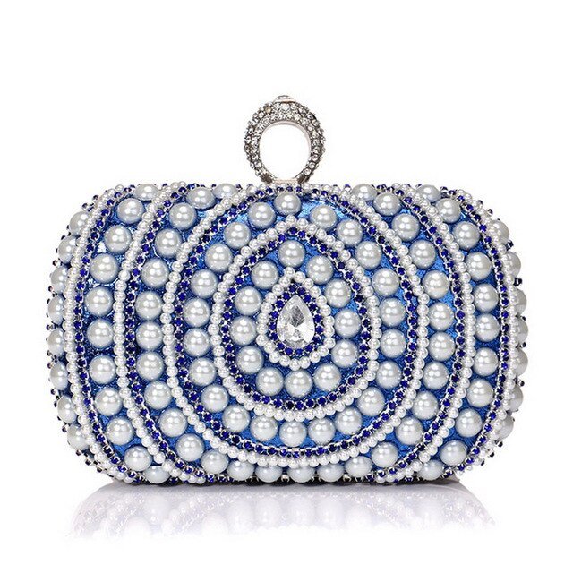 Luxy Moon Bridal Clutch Bag Beaded Diamonds