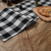Luxy Moon Buffalo Plaid Table Home Party Black And White Runner